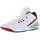 Jordan Max Aura 5 Herren White/Black-Varsity Red-Wolf Grey 44