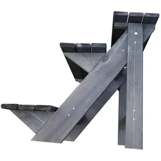 Promadino Blumentreppe klein 60 x 30 cm Anthrazit