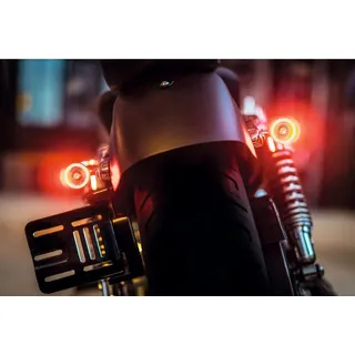KELLERMANN Universal Motorrad 3 in 1 Blinker Rück- Bremslicht- Einheit Bullet 1000 DF E-geprüft Paar (2 Stück)