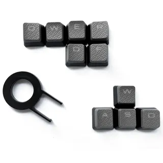 huyun FPS Hintergrundbeleuchtung Schlüssel Kappen für Corsair Gaming Tastaturen Cherry MX Key Switch. (grau)