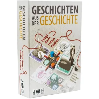 Geschichten aus der Geschichte Spiel - Folgt dem roten Faden, Das Brettspiel zum Erfolgspodcast Geschichten aus der Geschichte, 2-4 Spieler, Ab 10 Jahren, Strategisches Gesellschaftsspiel