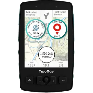 TwoNav Aventura 2 Plus 32 Gb + Microsd 128 Gb + Germany Topo Bkg 1:25.000 Gps - Black - One Size