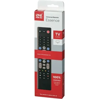 One for All TV Replacement Remotes URC1211 Schwarz für Samsung IR Wireless, Drucktasten,