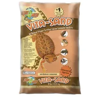 Zoo Med Terrarium-Bodengrund Sand 4,5 kg Orange mit Vitaminen