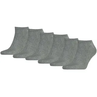 TOMMY HILFIGER Herren Sneaker Socken, 6er Pack - TH, Baumwolle, Uni, 39-49 Grau / 39-42