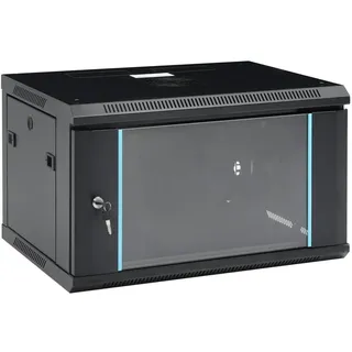 vidaXL 6U Netzwerkschrank Wandmontage 19" IP20 600x450x375 Mm