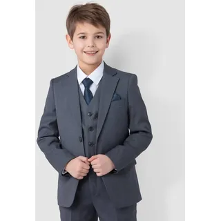 SANDER STELLAN Kinderanzug Luxuriöser Jungen Anzug Kommunionanzug 6-teilig, in Grau festlich, elegant grau 122