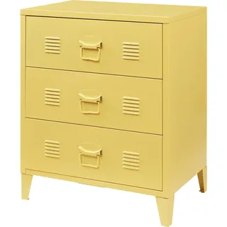 [en.casa] Hämeenlinna Schubladenschrank 60 x 40 x 72 cm Gelb