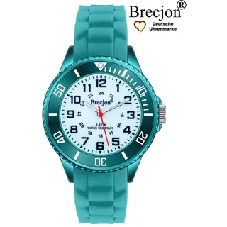 Brecjon Quarzuhr Kinder Armbanduhr glow in the dark 5ATM Silikon, kostenloser Versand