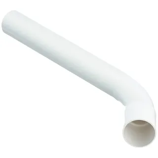 CORNAT Spülrohrbogen 45 Grad, mit Muffe, weiß