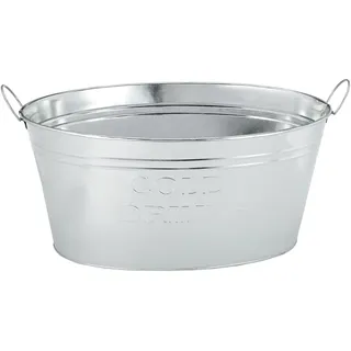 Getränkekühler Cold Drinks - Zinkwanne 24 Liter - Eiseimer Eiswürfelbehälter Sektkühler Eiskübel