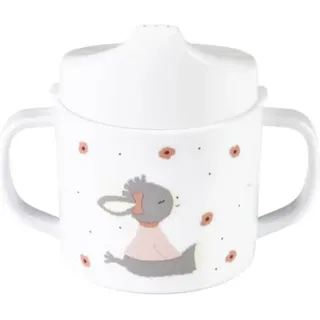 Sterntaler 6842318 Henkeltasse Trinklerntasse mit Trinkaufsatz Esel Emmi Girl zartrosa