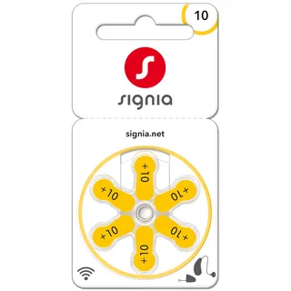 6 x  Siemens Signia Hörgerätebatterien 1,45V 100mAh 10  P10MF PR70