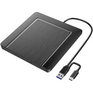 xlyne DVD-Brenner Extern USB-A, USB-C®, USB-A (USB 2.0) Schwarz
