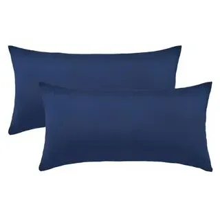 NatureMark Kissenbezug Jersey 40 x 60 cm Navy Blau