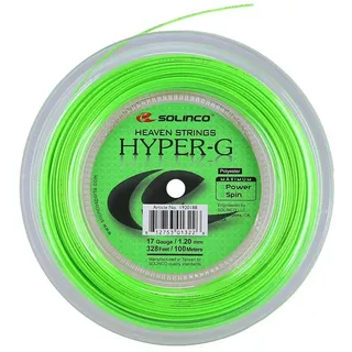 Solinco Tennissaite Hyper G (Haltbarkeit+Power) grün 100m Rolle