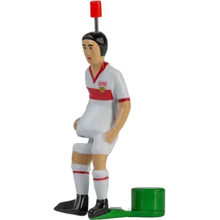 TIPP-KICK Star-Kicker VfB Stuttgart Klassik Edition I Original Spieler für Groß & Klein I Spielspaß mit der Fußball-Figur Spiel I Zubehör I Trikot Weiß/Rot