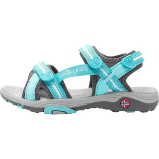 TROLLKIDS Kinder Preikestolen Sandalen (Größe 30, tuerkis)