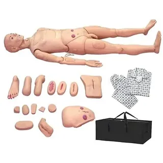 Pflegepuppe, multifunktionale kombinierte Pflegepuppe, 170 cm lebensgroßer Pflegesimulator für Pflegeschüler