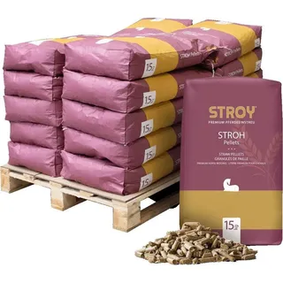 STROY Strohpellets Einstreu 15 kg x 20 Sack 300 kg