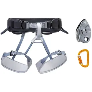 Petzl Corax Sm’D Kletterset (Größe 76-107cm, grau)