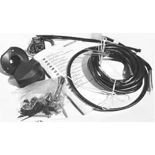 Westfalia Universal-Elektrosatz, 13-polig, für Fahrzeuge ohne Checkcontrol-System & 3-pol. europäischem Austauschblinkgeber - mit Adapter für abweichende Blinkgeberbelegung