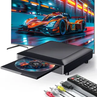 DVD Player for TV with HDMI AV Output USB Input HD1080P DVD CD Player Built-i...