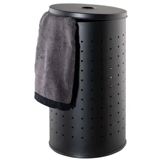 Home4You Wäschetonne 37 l Schwarz