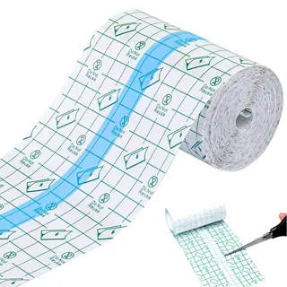 Vmxlso Tattoo Folie Heilung, 20cm x 10m Duschpflaster Wasserfest Groß Nach Op, Tattoo Pflaster Wasserdicht, Second Skin Tattoo, Wasserfeste Pflaster für Tätowierter Haut Wundschutz