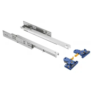 MS Beschläge 1 Paar Unterflurführungen Schubkastenauszug Schubladenauszug Soft Close 450mm