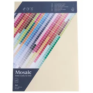 Artoz Briefpapier Mosaic elfenbein DIN A4 90 g/qm 25 Blatt