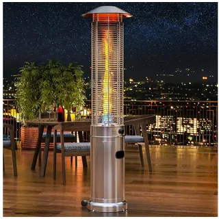 GGM Moebel FINA Gasheizstrahler 11 kW Edelstahl