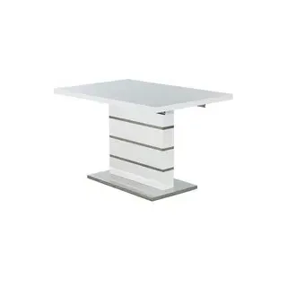 Esstisch  weiß Lack Hochglanz B/H/T: ca. 120x76x80 cm - weiß