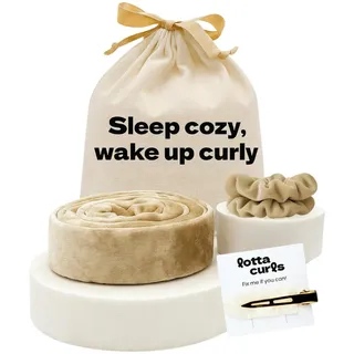 lotta curls Lockenband Shiny Beige