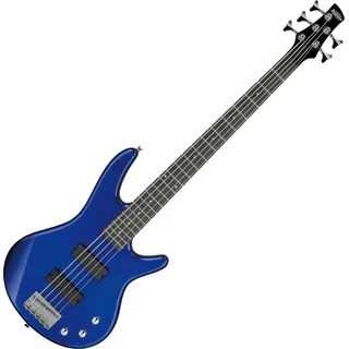 Ibanez E-Bass GIO GSR185-JB Jewel Blue, Soundgear, E-Bass, 5-Saiter Bass mit 2 Humbuckern, Gloss-Finish blau
