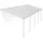 Terrassenüberdachung Olympia 3 x 9 m weiß