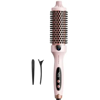 wavytalk Thermal Brush Blowout Boost Ionische Lockenbürste - - für natürliche Locken, Heiße Rundbürste für glatteres Haar - Rosa