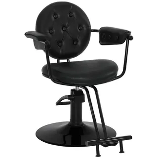 Barberpub Stuhl BarberPub Friseurstuhl Friseureinrichtung 3159 (Schwarz) schwarz