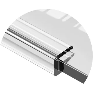 HAEKEBC Silikon Kantenschutz U-förmige Keder Schutzleiste Für Glas, Eckenschutz Baby Transparent Tischkantenschutz Für Glastisch Möbelkantenschutz(8-9mm)