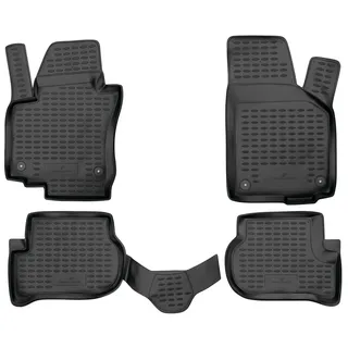 Walser XTR Gummifußmatten kompatibel mit VW Golf Plus 2004-2013, Auto-Gummimatte, PKW-Fußmatten