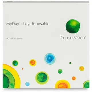 MyDay (90er Packung) Tageslinsen (-12 dpt & BC 8.4) mit UV-Schutz für Allergiker & trockenere Augen