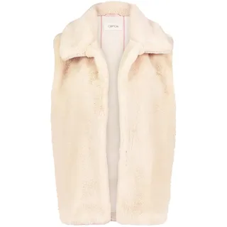 Cartoon Damen Fake Fur-Weste mit hohem Kragen 44, Birch - 44