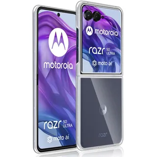 Datree Hülle für Motorola Moto Razr 50 Ultra, PC Cover Schlankes Watch Case Anti-Scratch Shell für Schutzhülle - Transparente