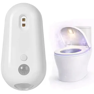 MEIION UV-C WC-Desinfektionslicht mit Nachtlicht & Bewegungssensor – Automatische Toiletten-Sterilisation, antibakteriell, energiesparend, hygienisch, für Badezimmer & Gäste-WC 1 Stück