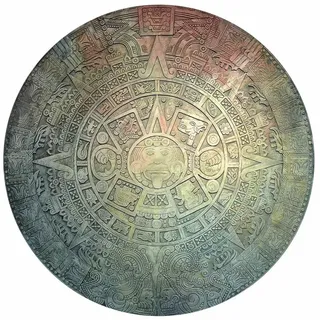 Bilderdepot24 Teppich Vinyl Wohnzimmer Schlafzimmer Flur Küche Muster modern, rund - bunt glatt, nass wischbar (Küche, Tierhaare) - Saugroboter & Bodenheizung geeignet bunt 220 cm x 220 cm