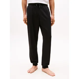 Tommy Hilfiger Sweathose, Damen, Gr. L (52), N-Gr, schwarz, Sweatware, Obermaterial: 50% Baumwolle, 50% Polyester, TOMMY HILFIGER UNDERWEAR, normal, Hosen Sweathose, Lounge-Jogginghose, regular fit, elastischer Bund