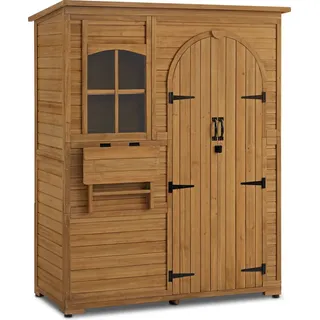 MCombo Gartenschrank Geräteschuppen 73 x 144 x 185 cm Natur