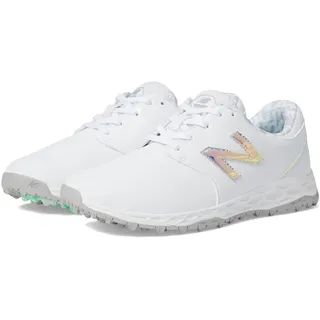 New Balance Damen Fresh Foam Breathe Golfschuh, Weiss/opulenter Garten, 41.5 EU Weit