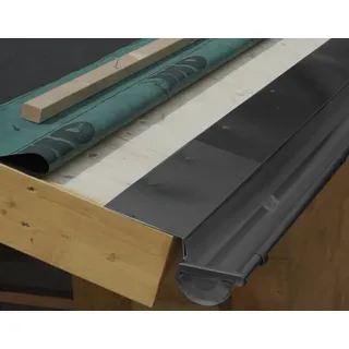 4 Home and Garden Rinneneinhang/Traufblech/Tropfblech für Gartenhäuser/Pavillons anthrazit