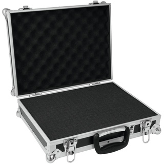 Roadinger Universal-Koffer-Case FOAM GR-5 schwarz | Flightcase mit flexibler Schaumeinlage und 375 x 285 x 70 mm (Innenmaße)